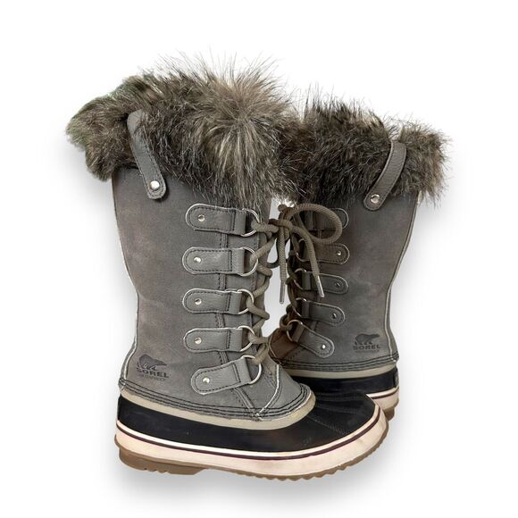 Sorel Joan of Arctic Boot for Women Size 6 Quarry Black Snow Boots Waterproof - Picture 2 of 14